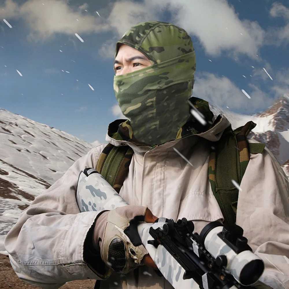 Balaclava Face Mask UV Protection Hood Tactical for Cycling Fishing Hunting Balaclava Outdoor Neck Gaiter Cap Ski Bicycle HatW250512