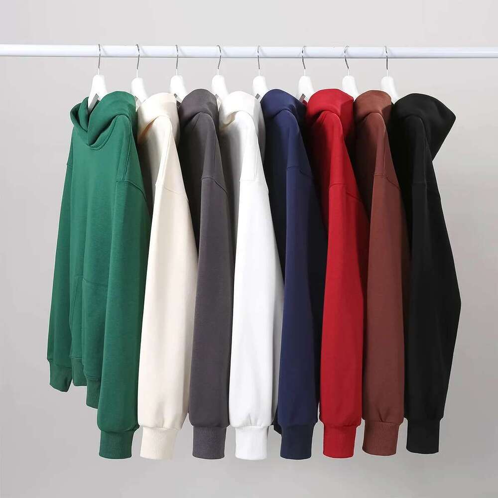 16.9Oz 480Gsm Heavy Weight Cotton Plus Veet Hooded Sweater Men Thickened Tight Polar Fleece Pullover Hoodie Women Sweatshirt-250512