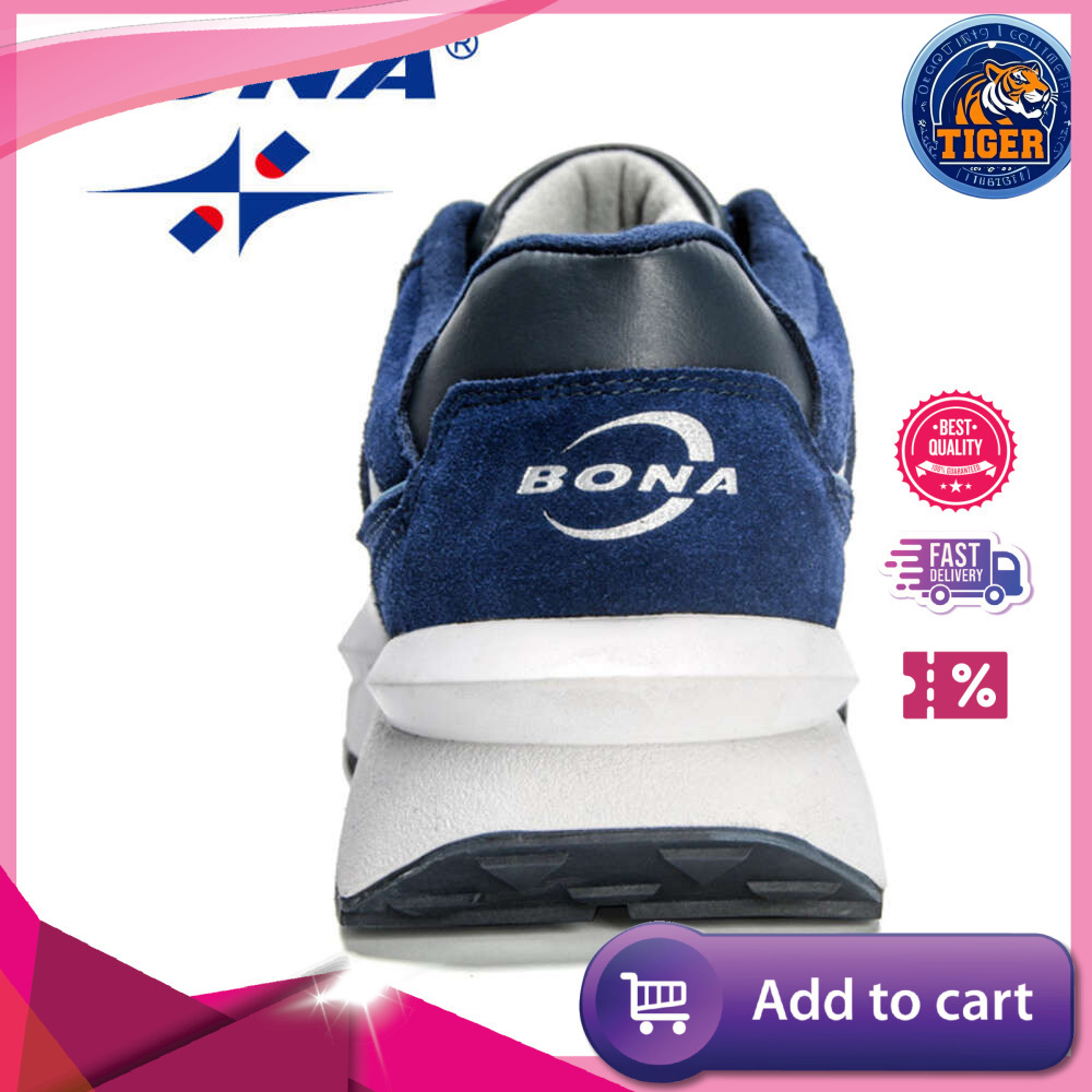 Ddmytiger Designers BONA New Men Running Sport Shoes Man Comfy Lightweight Trainer Action Leather Walking Jogging Sneakers Outdoor Shoes
