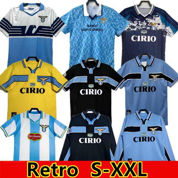 Lazio Retro Soccer Jerseys NEDVED CRESPO 91 92 96 97 98 99 00 14 15 Classic Vintage Football Shirts for Men and Kids