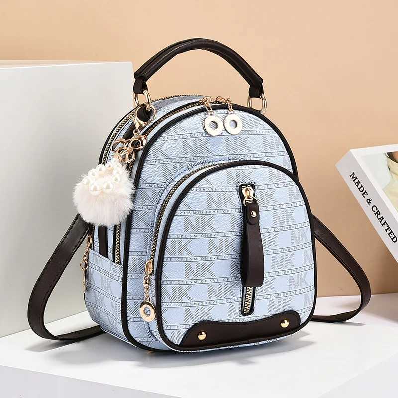 Fashionable New Women Backpack Soft Leather Letter Single Shoulder Crossbody Bag Urban Simple Handbag Classic Versatile Handbag Z250512