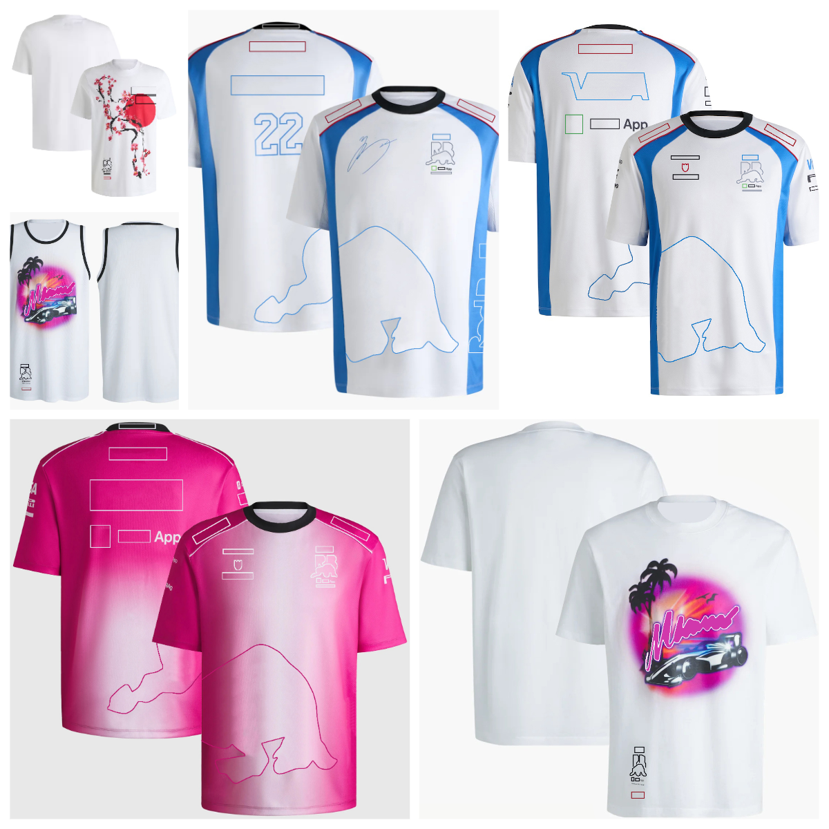 2025 New F1 Team Driver's Clothing Sub-race Special Edition Team Clothing Unisex Custom Quick-drying Car Fans Shirt