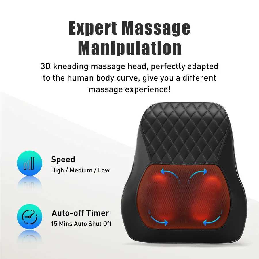Neck Waist Massage Pillow cushion Heating electric Remote-controller full body massage shoulder back multifunctional piW250512