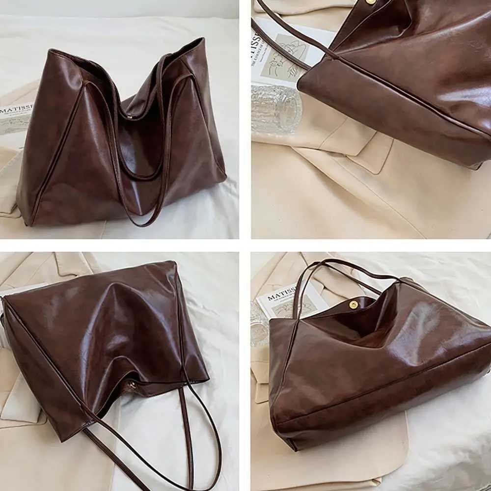 PU Tote Bag Trendy Large Capacity All-match Shoppoing Bag Commuting Bag Daily LifeXJ250512