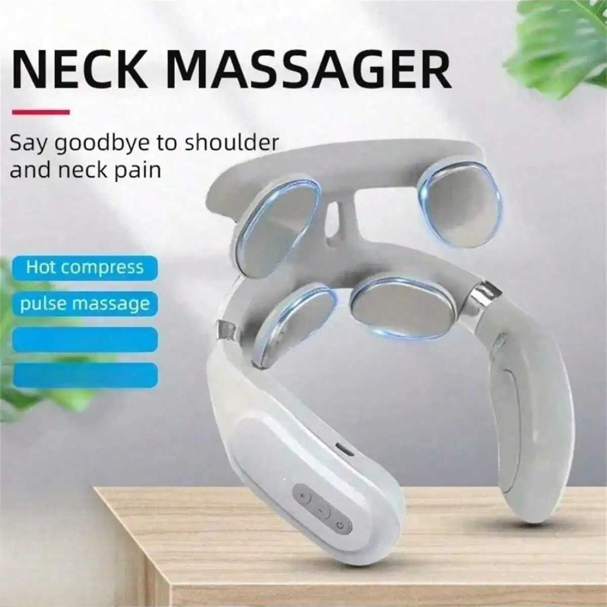 Portable Smart Neck Shoulder Massager - USB Rechargeable Lithium Battery Ideal Gift For Men WomenW250512