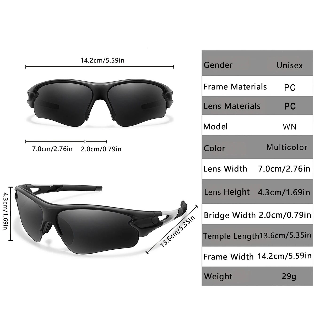 Fashion Sunglasses Women Men Outdoor Sports Fishing Cycling Running Driving Eyewear Goggles Comfortable Nose 250512