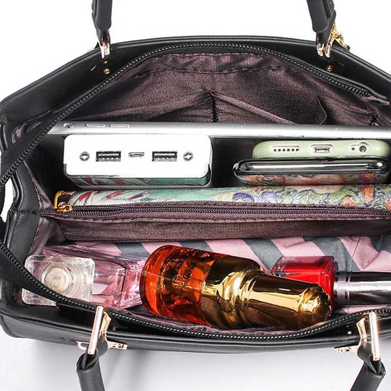 Women Fashion Casual Large Capacity Handbag Luxury Designer Shoulder Crossbody Bags Lady PU Leather Travel Shopper TotesXJ250512