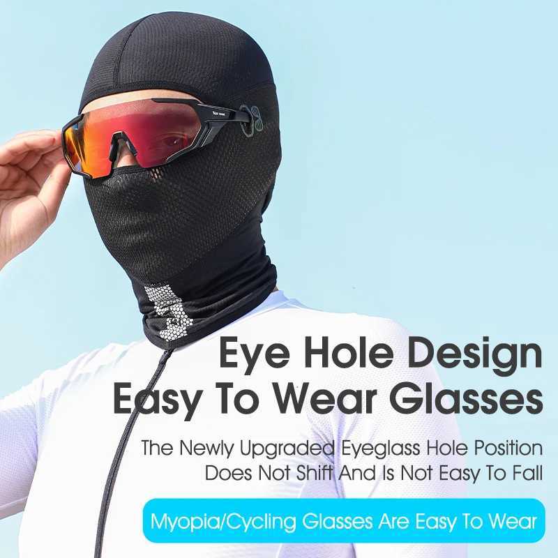 WEST BIKING Sun UV Protection Cycling Cap Summer Cool Bike Motorcycle Balaclava Hats Face Cover Outdoor Fishing Sports HeadwearW250512