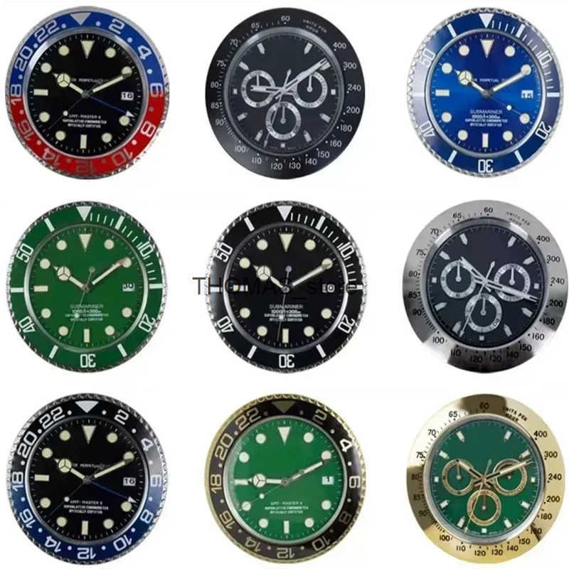 Silent Super Wall Clocks Metal Modern Design Large Wall Watch Home Stainless Steel Luminous Clock The Date Will Work h45 Q250512