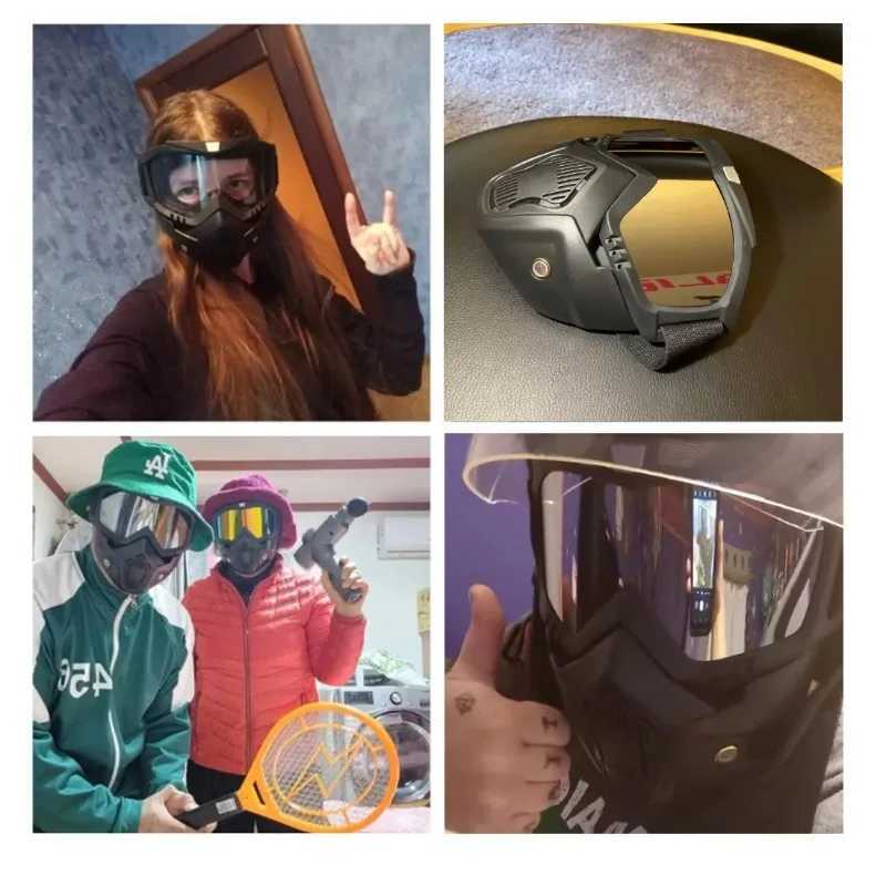Multi-Sport UV Protection Mask - Cycling Goggles Integrated Design for Road/Mountain Biking Snow SportsW250512
