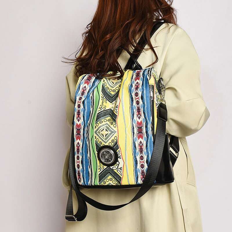 Fashion Personality Shoulder Bag Trend New Travel Backpack Cross-border Hot Models High-grade Women's Bags with Large Capacity