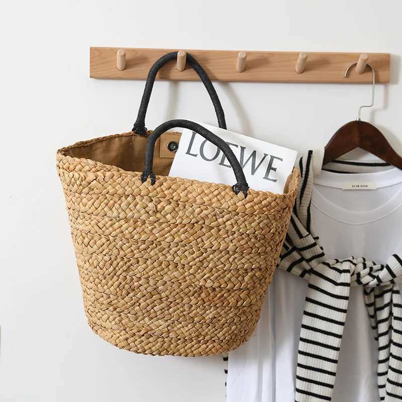 Hot Selling Womens Holiday Beach Bag Work Commuting Straw Woven Bag Multifunctional Shoulder Bag Straw Woven Hand Woven BagW250512