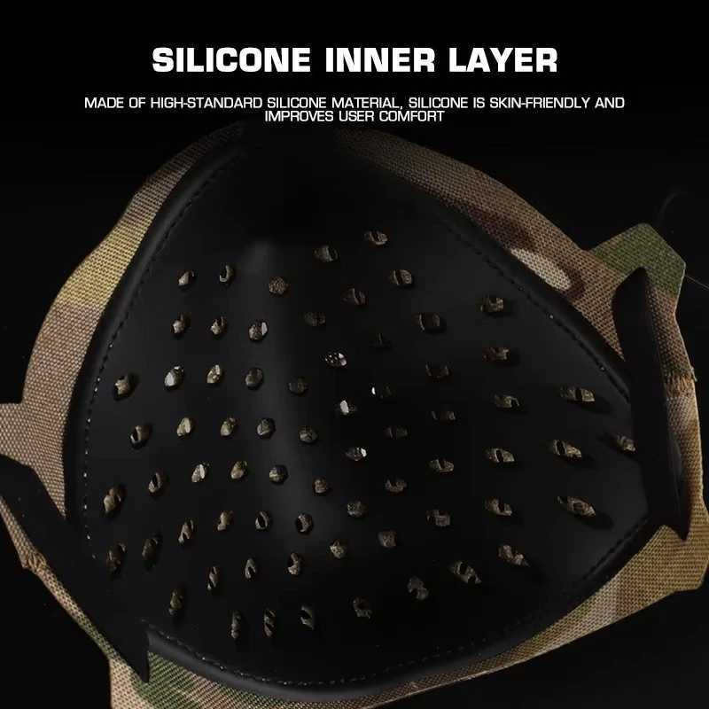 MSK Sports Breathable Mask Lightweight Soft Hunting Face Mask for CS GameW250512
