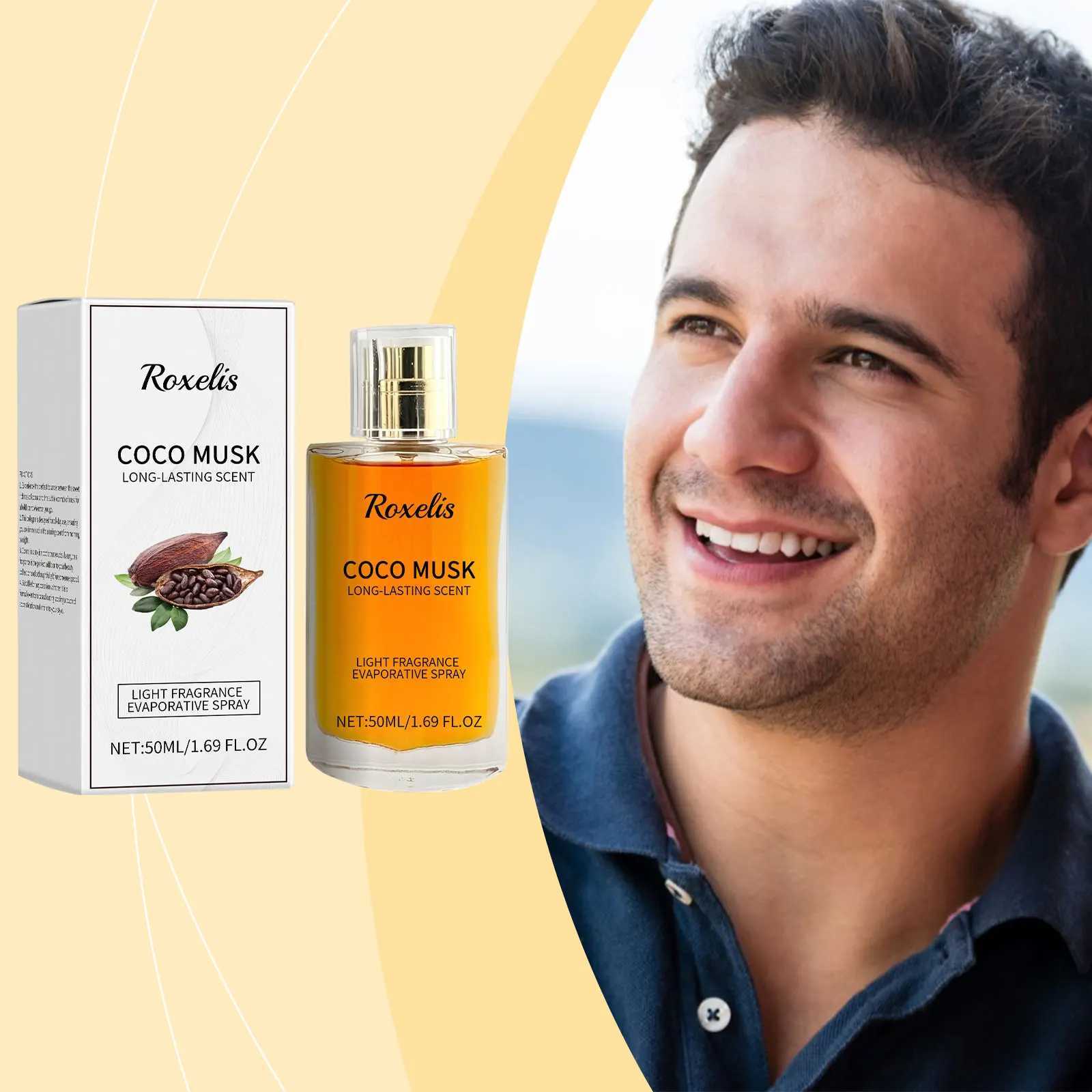 Roxelis 50ml Coco Musk Perfume Charming Cologne Lasting Pheromone Fragrance Freshing Dating Atmosphere Flirting Attract PerfumeXJ250512
