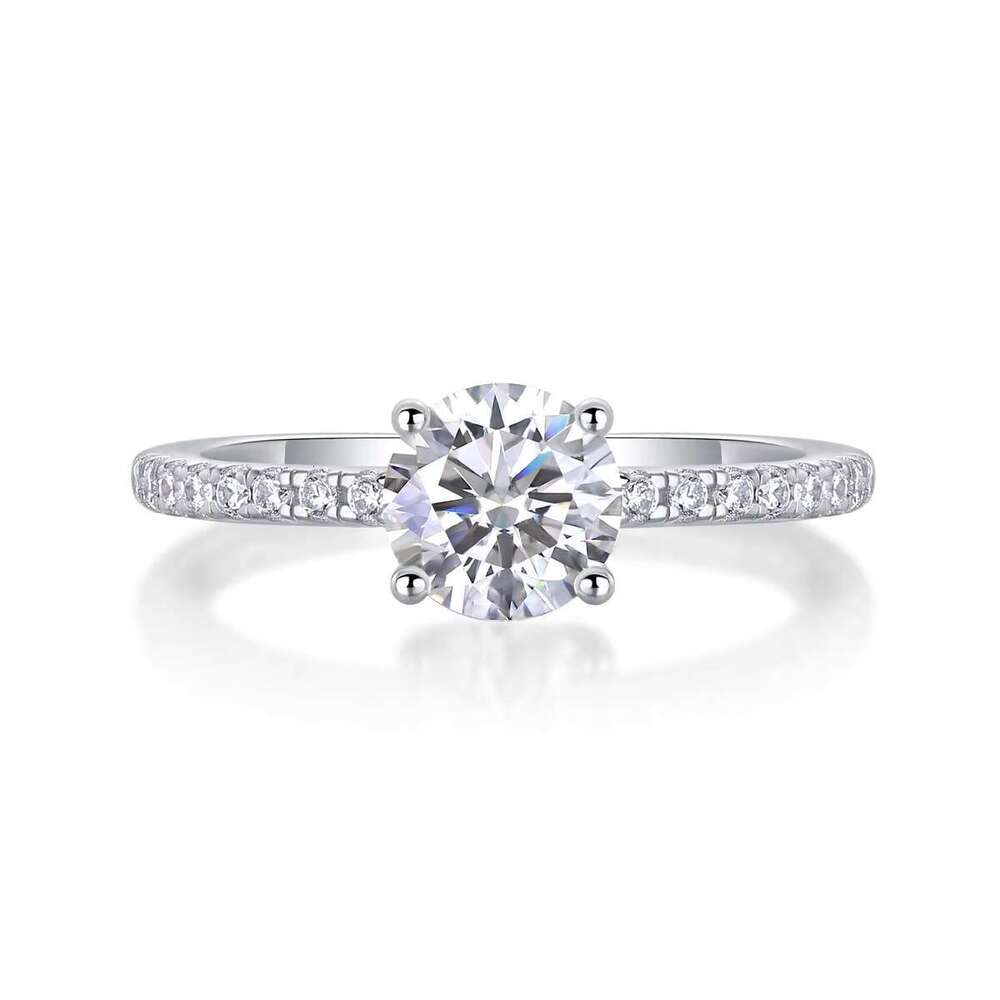 Classic sandstone shared pointed toe ring, made of pure silver, suitable for women (sizes 5-9 in the United States)