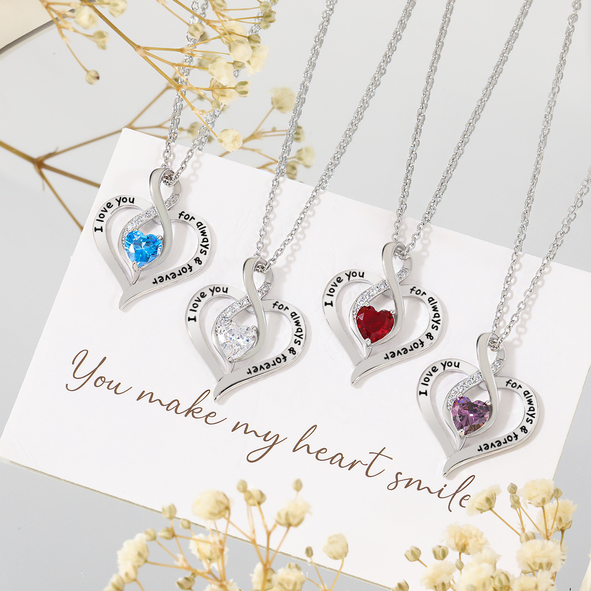 Sophisticated Eternity Love Statement Jewelry: Handcrafted Jet Stone Heart Pendent