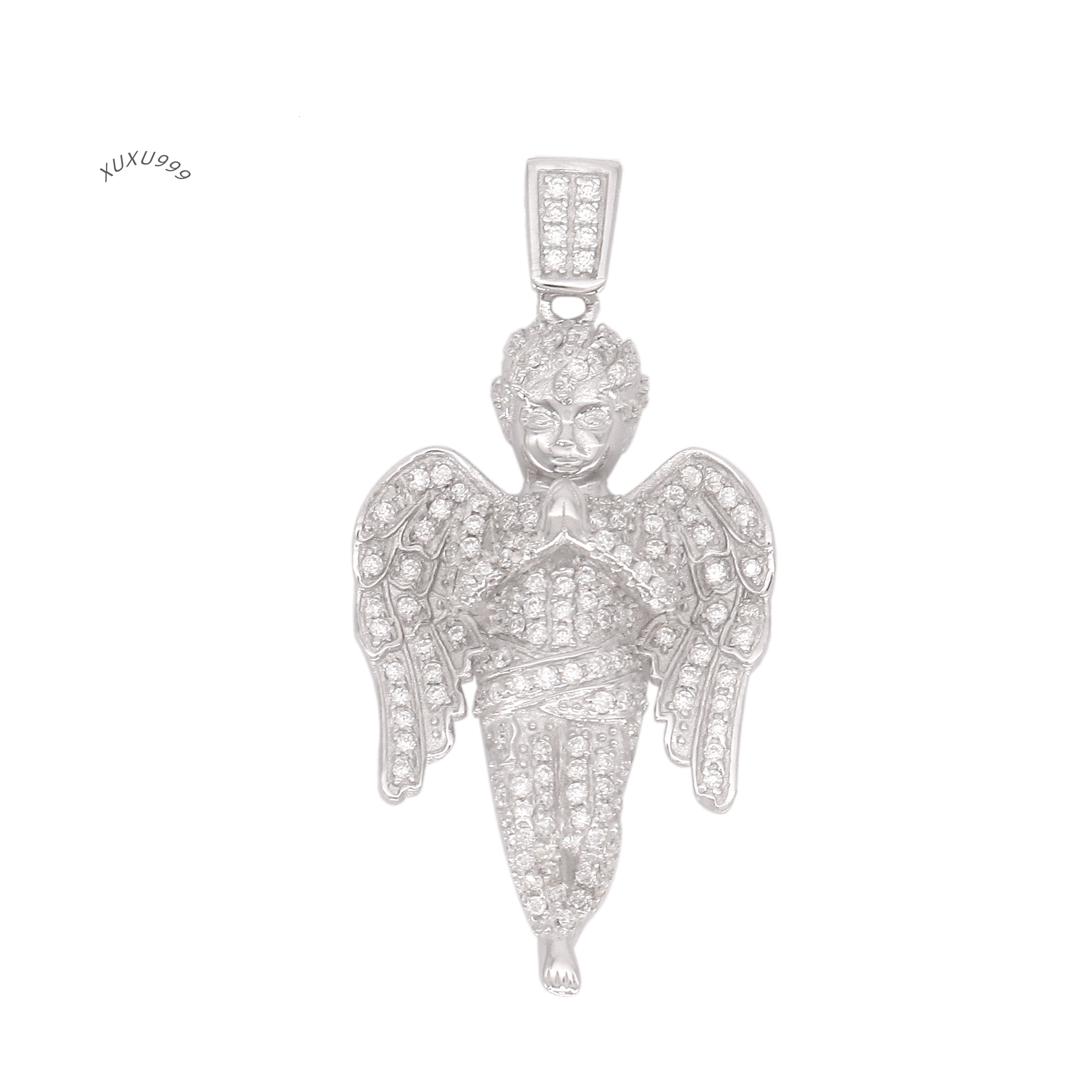 Jewelry Moissanite Diamonds Custom Necklace Pendant Initial Hip Hop 925 Silver Custom Pendant