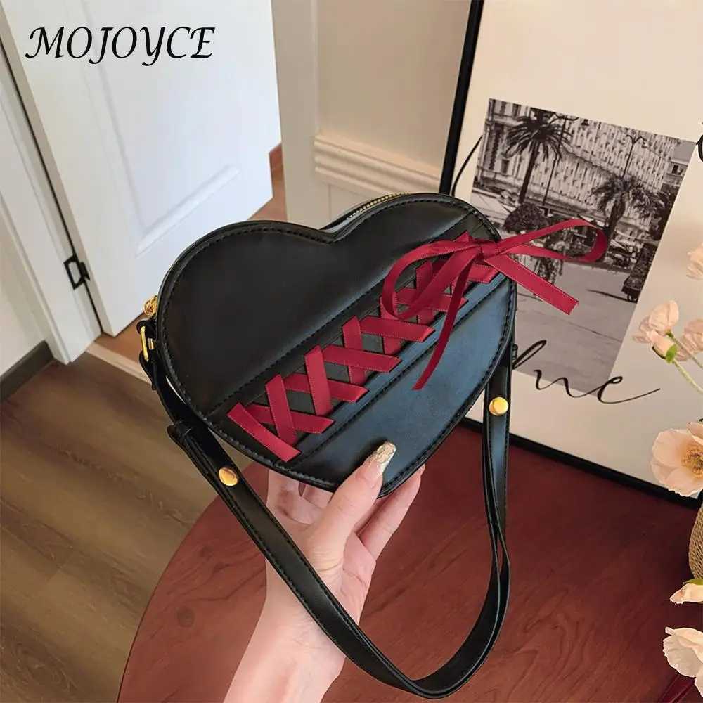 Fashion Heart Shaped Crossbody Bag Small PU Leather Shoulder Bag Casual Solid Color Bags for Women s Zipper Crossbody Bags Z250512