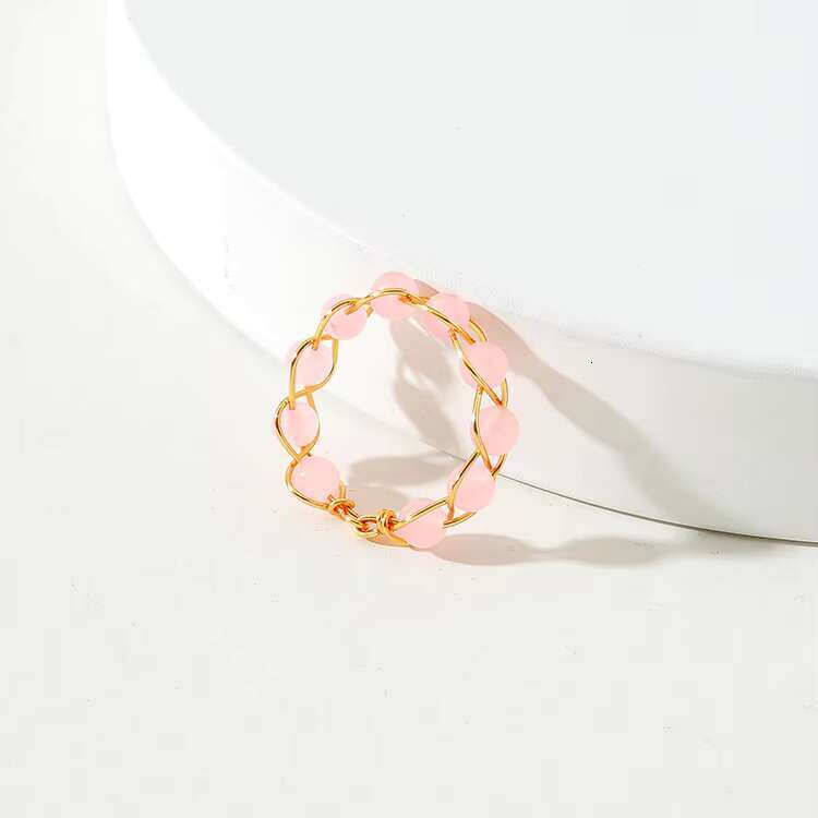 Wholesale Fashion Adjustable Natural Crystal Jewelry Rings Healing Copper Wire Wrapped Natural Stone Rings