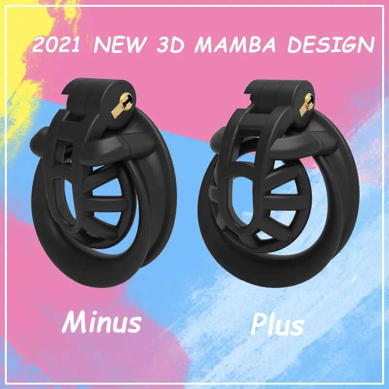 2021 Minus/Plus Cage Male Chastity Device Double-Arc Cuff Penis Ring Cock Belt Adult Sex Toys W250512