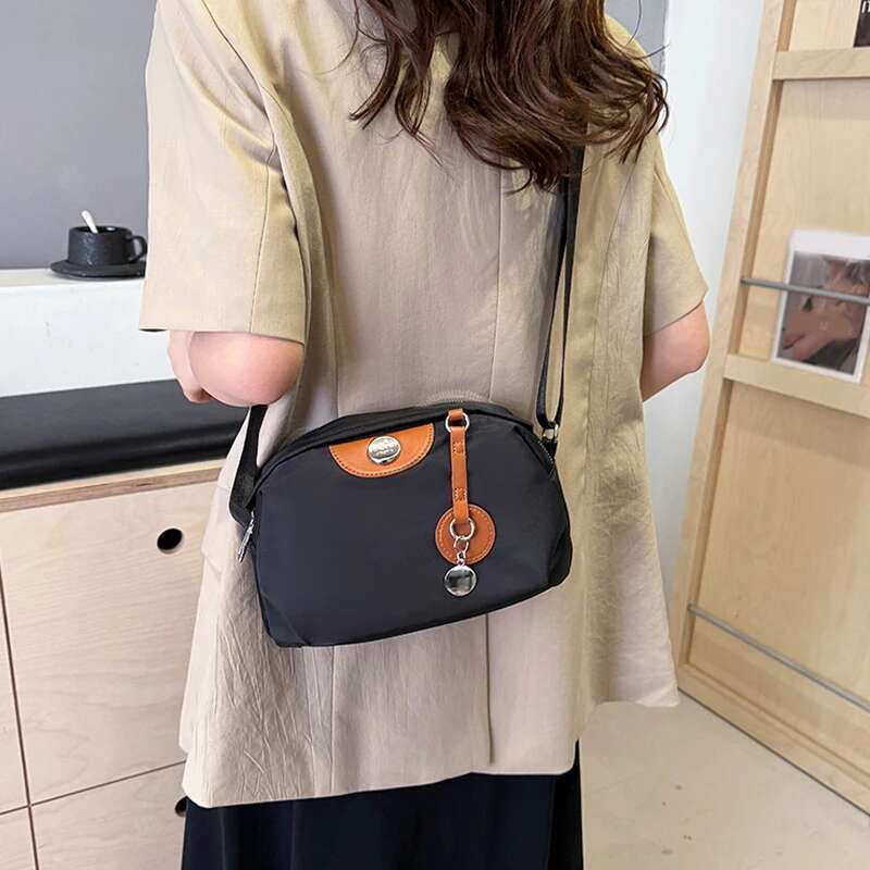 ddmy Crossbody Women Nylon Fashion Casual Ladies Large Capacity Waterproof Shoulder Messenger Bag Pillow Handbag Purse