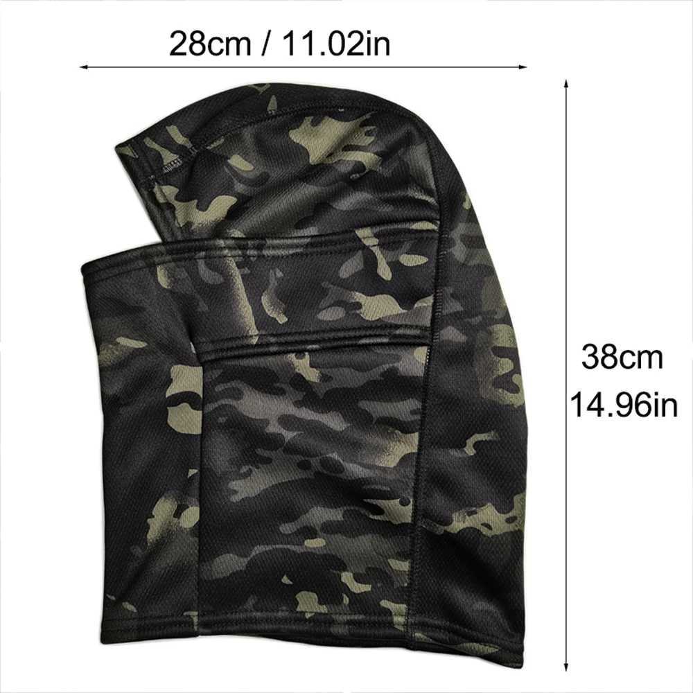 Winter Fleece Warm Camouflage Balaclava Outdoor Cold-proof Ski Cycling Full Face Mask Motorcycle Mask Helmet LiningW250512