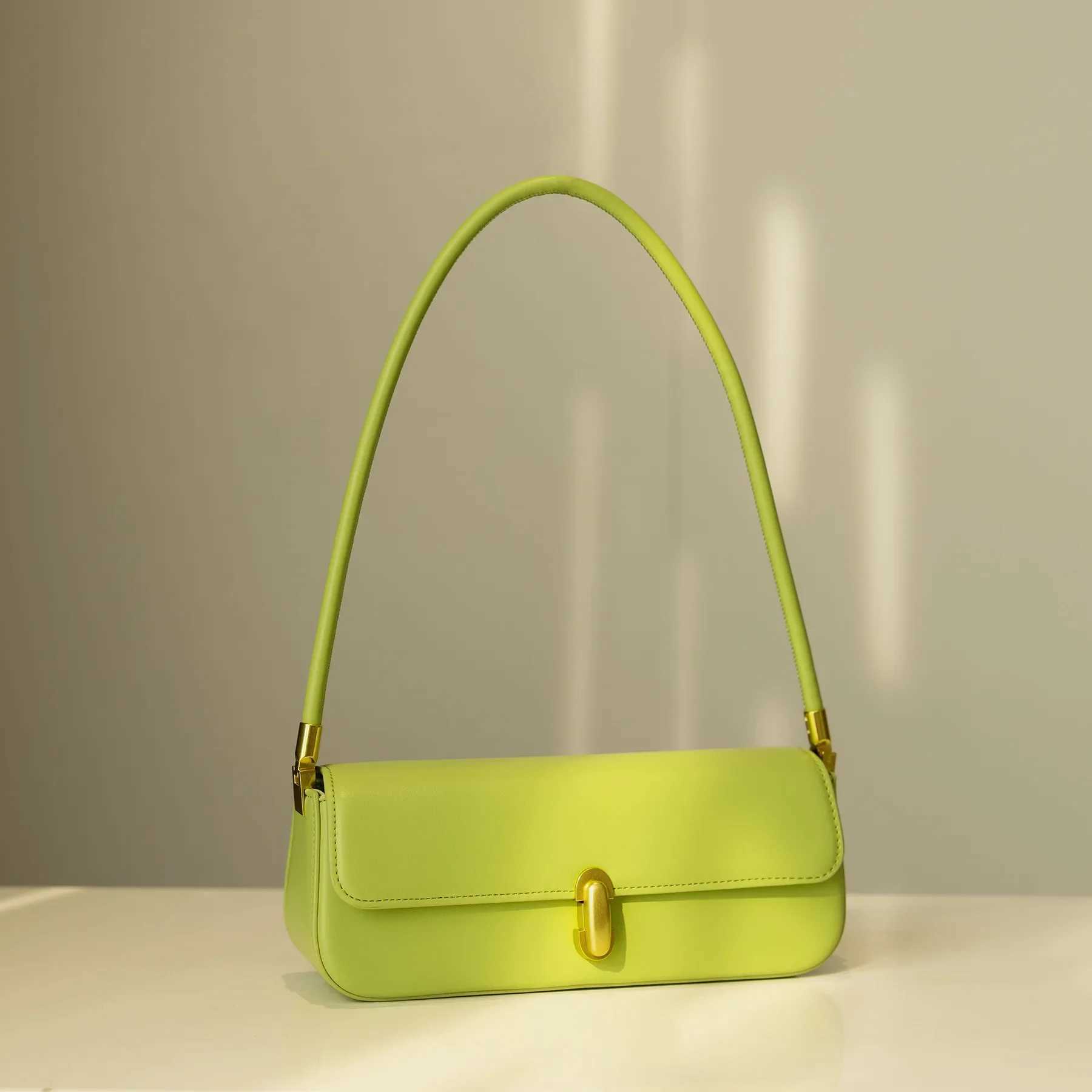 Niche High-end Baguette Bags 2024 Spring and Summer New Foreign Style Versatile Armpit Bag Simple Shoulder Womens BagW250512