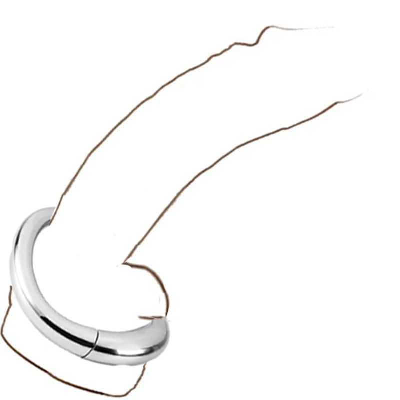 Magnetic bondage lock cock Ring Heavy male metal Ball Scrotum Stretcher Delay ejaculation BDSM Sex Toy men W250512