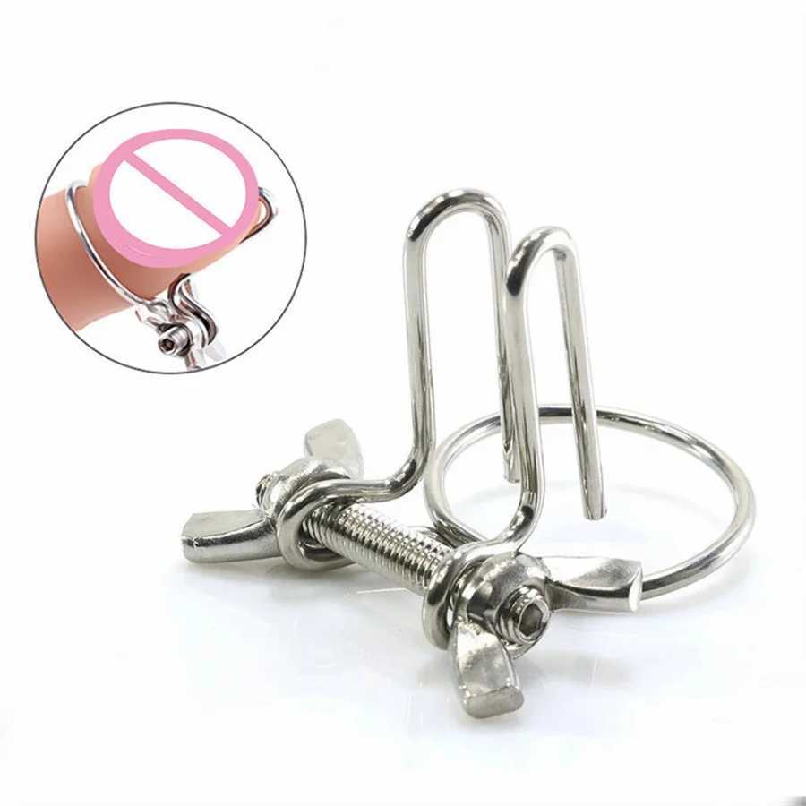 Metal Urethral Plug Adjustable Penis Expander Dilator Horse Eye Urethra Catheter Penis Plug Locking Ring Glans Sex Toys For Men W250512
