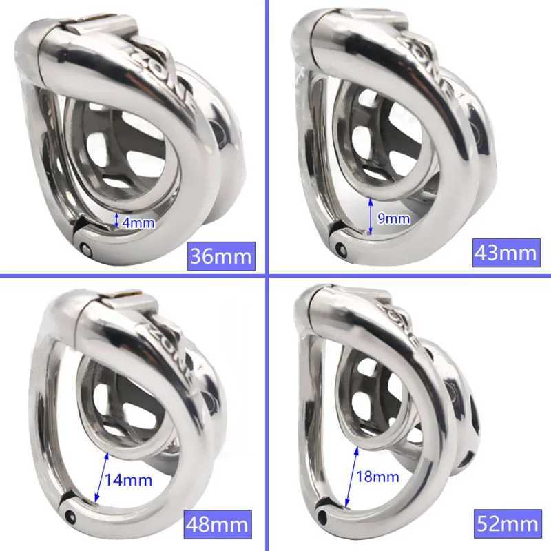 BLACKOUT 2020 New Metal Openable Ring Design Male Chastity Device Penis Ring Vent Hole Cock Cage Sex Toys W250512