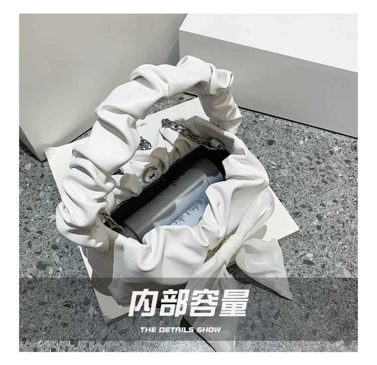 Fashion Versatile Handbags for Women s Sweet Bow Single Shoulder Bag Chain Crossbody Bag Fold Purses and Handbag Z250512