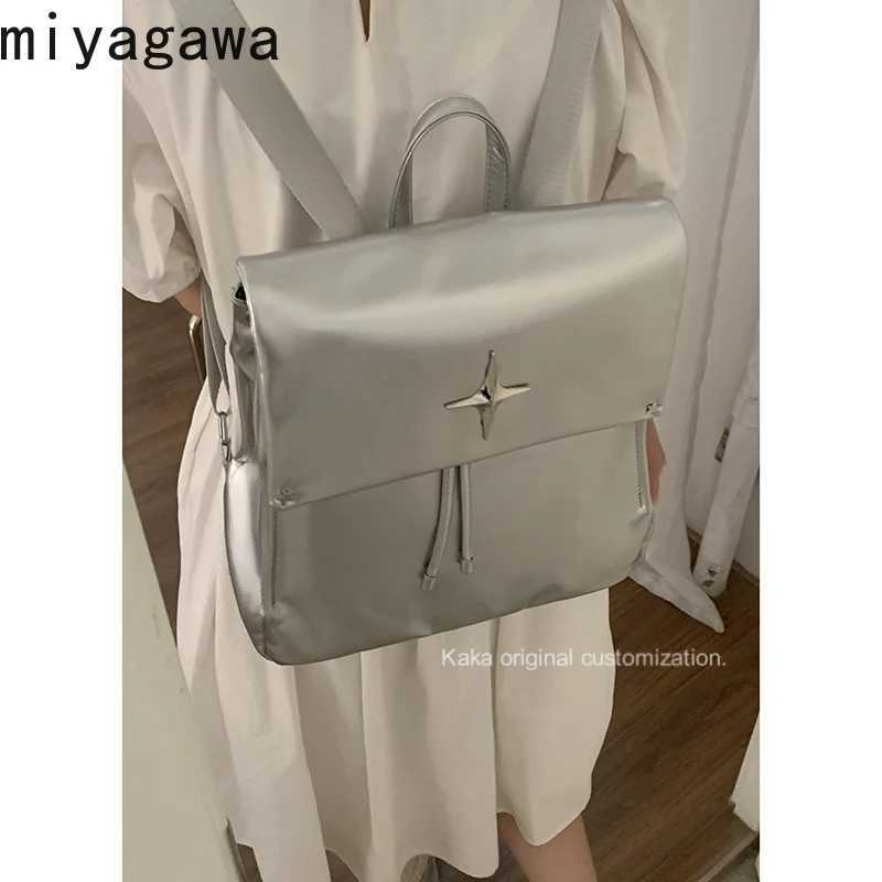 Miyagawa College Style Large Capacity Backpack for Womens 2024 New Fashion Student Backpacks for Travel and Commuting Bags Z250512