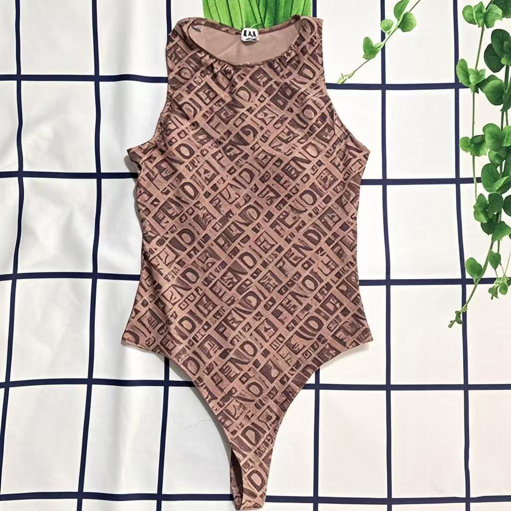 Designer Women Bikini Swimwear One Piece Padded Sporty Swim Bodysuit Leotards Summer Beach Holiday Bathing Suit