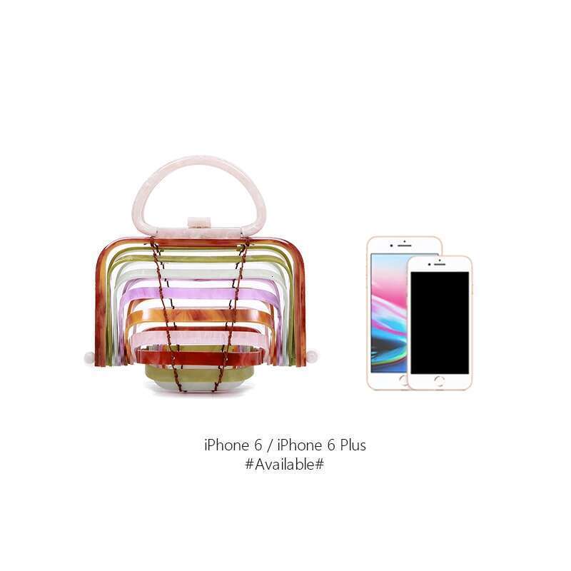 Vacation Acrylic Beach Bag Women 2020 Summer Designer Woven Folding Basket Handbag Ladies Hollowing Out Shell Purse High Quality