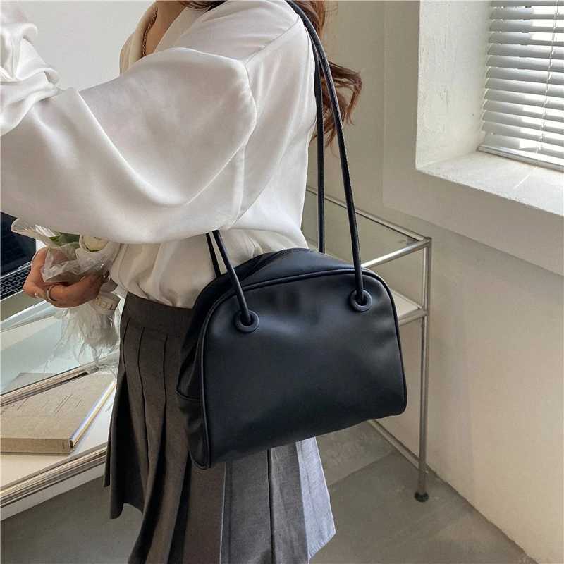 Soft PU Leather Ladies Underarm Bag Solid Color Handbag Fashion Shoulder Bags for Women Female Small Square Tote Bag Z250512