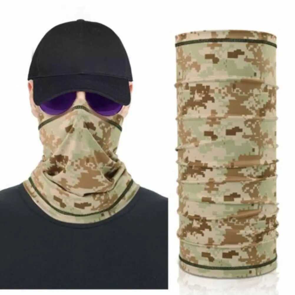 Tactical Face Mask UV Protection Neck Gaiter Bandana Military Cycling Hking Hunting Tube Scarf Motorcycle Head Hood Men WomenW250512