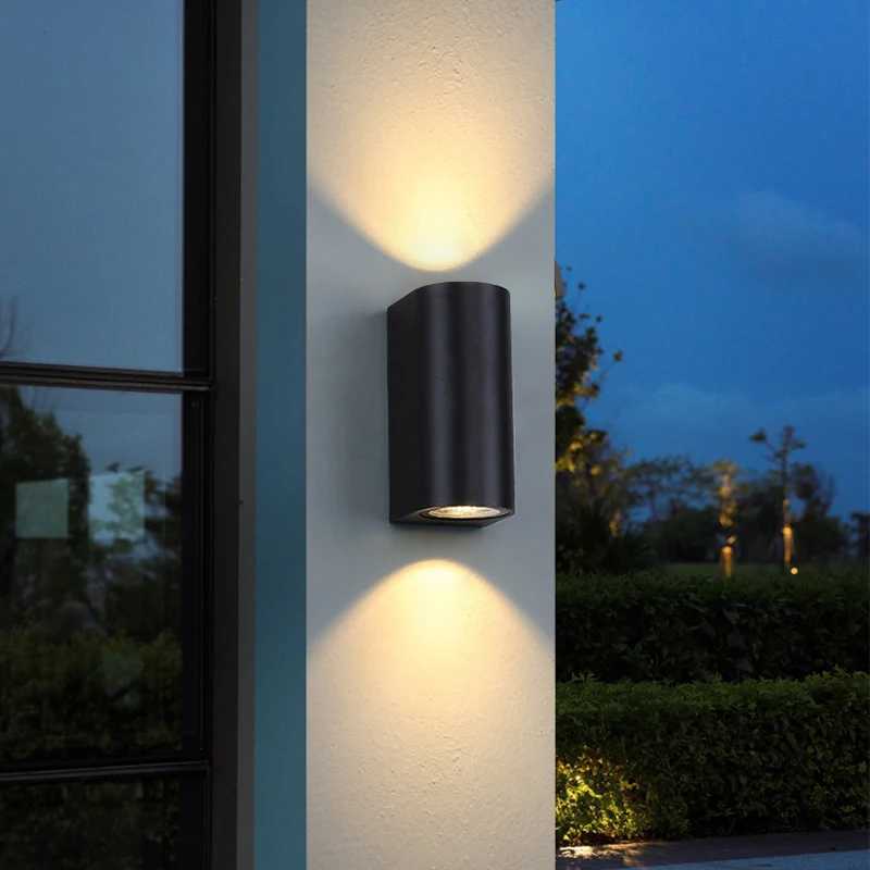 Waterproof LED Outdoor Wall Lamp IP65 Upper Lower Lighting Porch Garden Lamp Indoor Bedroom Bedside Home Decor Wall Light Z250512