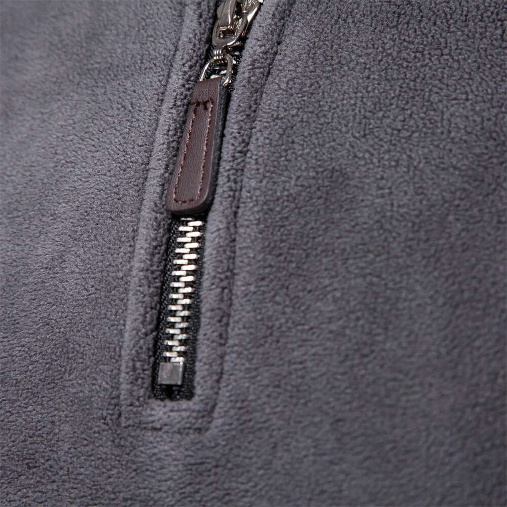 AIOPESON Brand Quality Thicken Warm Fleece For Men Zipper Neck Pullover Men's Sweatshirt Soft Shell Mens Jacket-250512