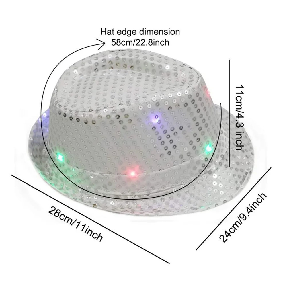 Luminous Adult Jazz Hat 9 Lantern Stage Performance Led 250512