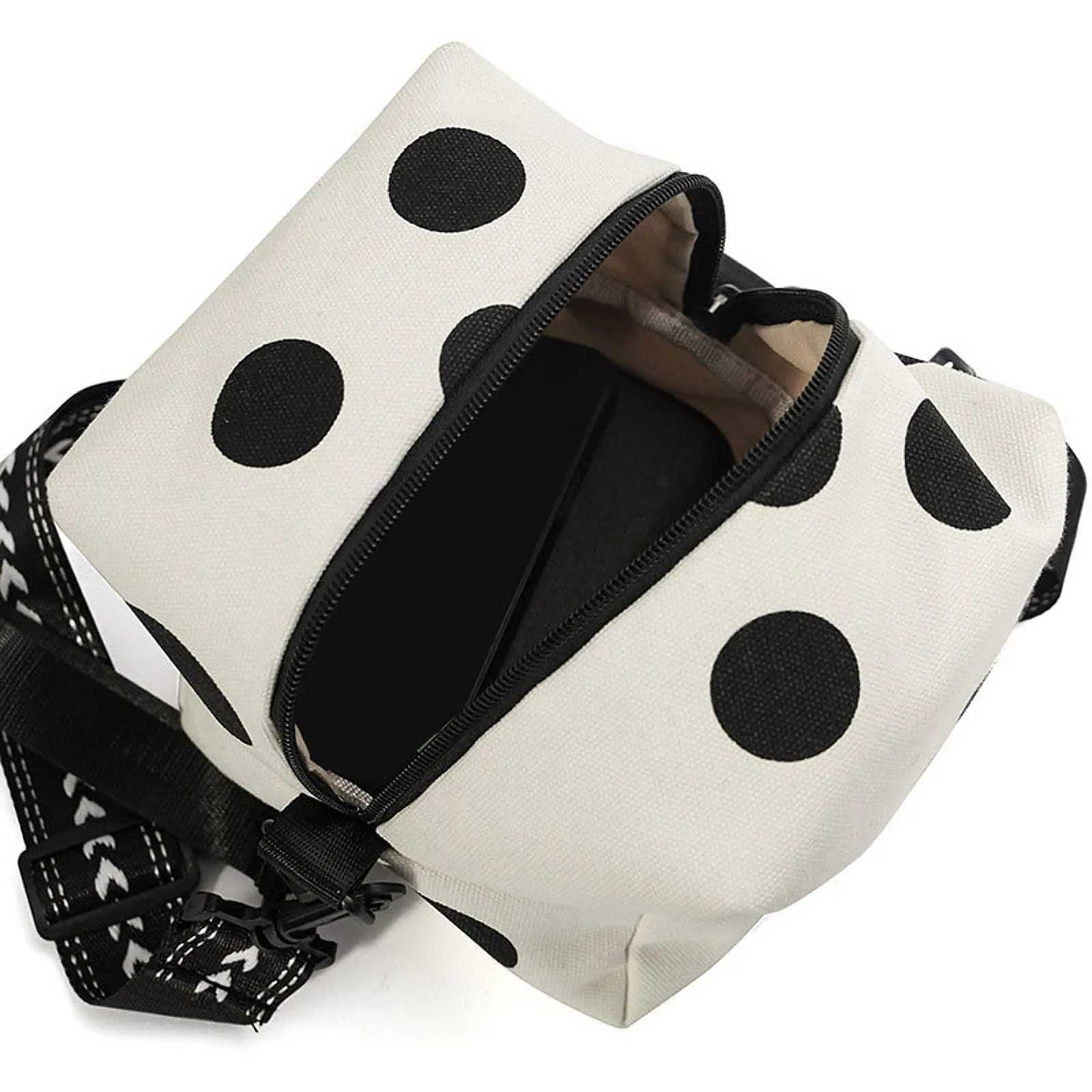Dice Shaped Crossbody Bag Shoulder Bag Zipper Small Sling Bag Mini PursePortable Adjustable Strap satchel bag CasualW250512