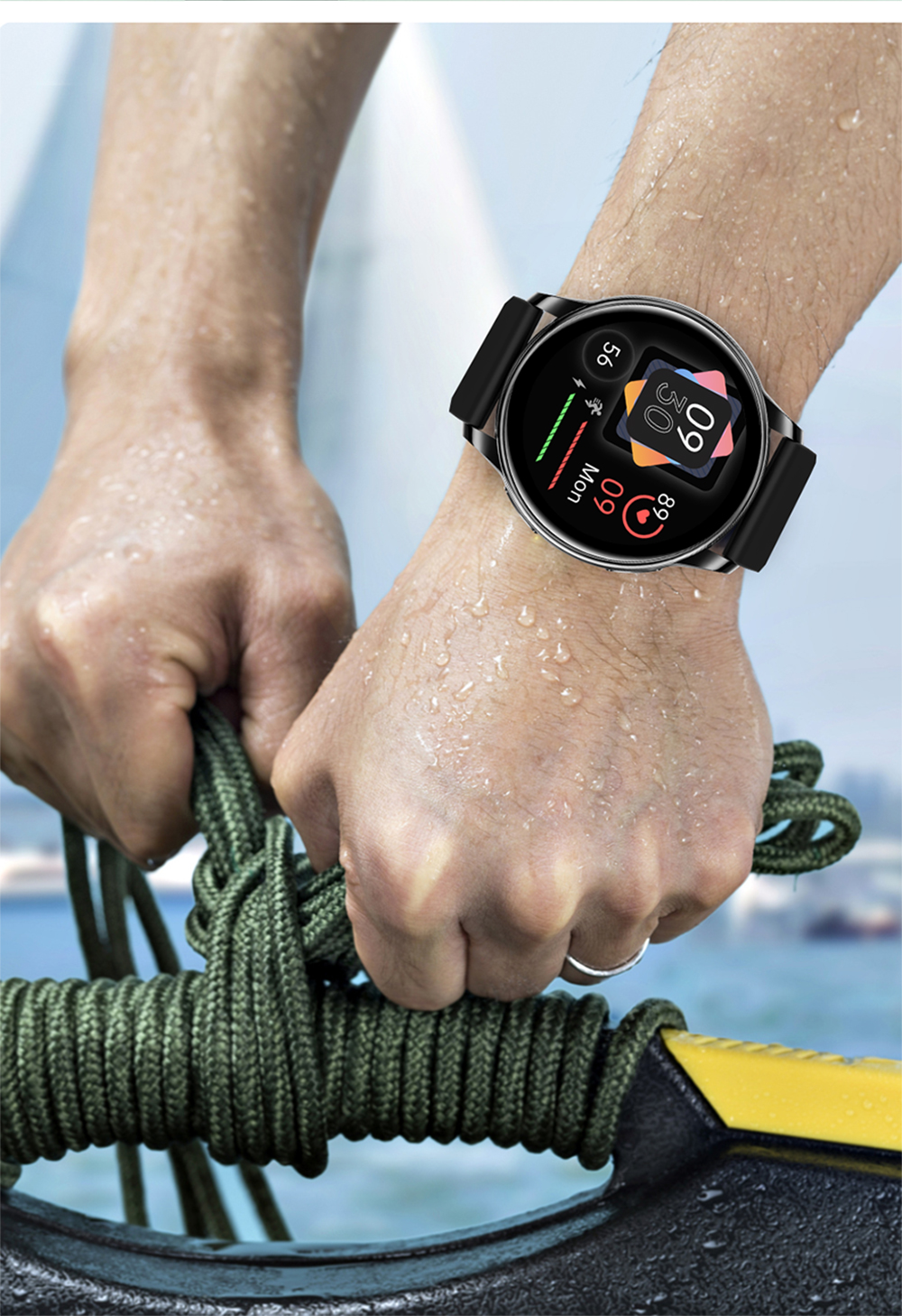 LIGE New Smart Watch Wireless Charging Smartwatch Bluetooth Calls Watches Men Women Fitness Bracelet Custom Watch Face +Box 2024