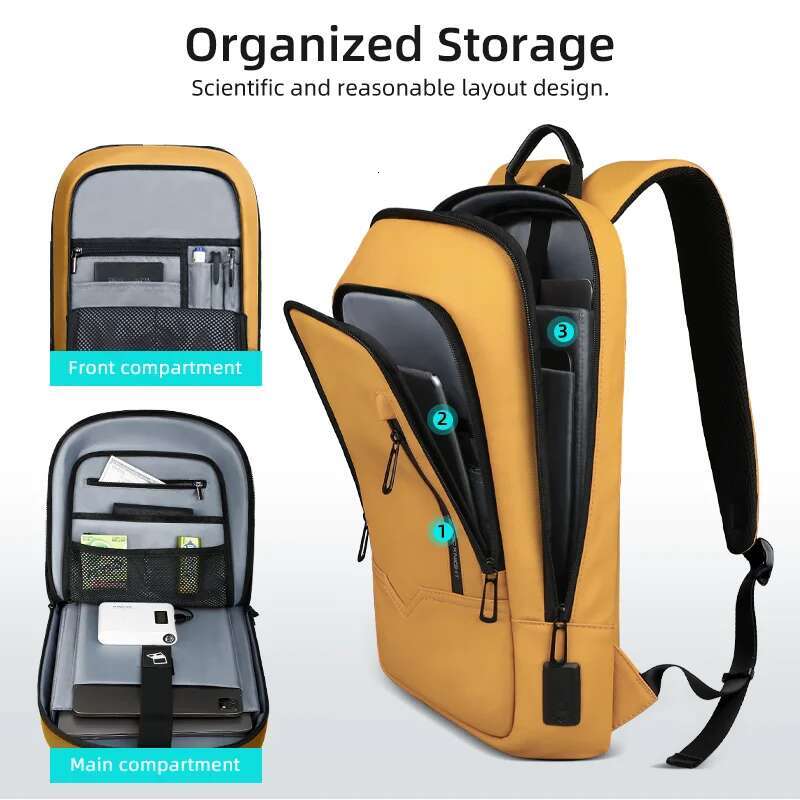 HK Multifunctional Women's Bags Waterproof 15.6 inch Laptop with USB Lightweight Travel Business Backpack for Women