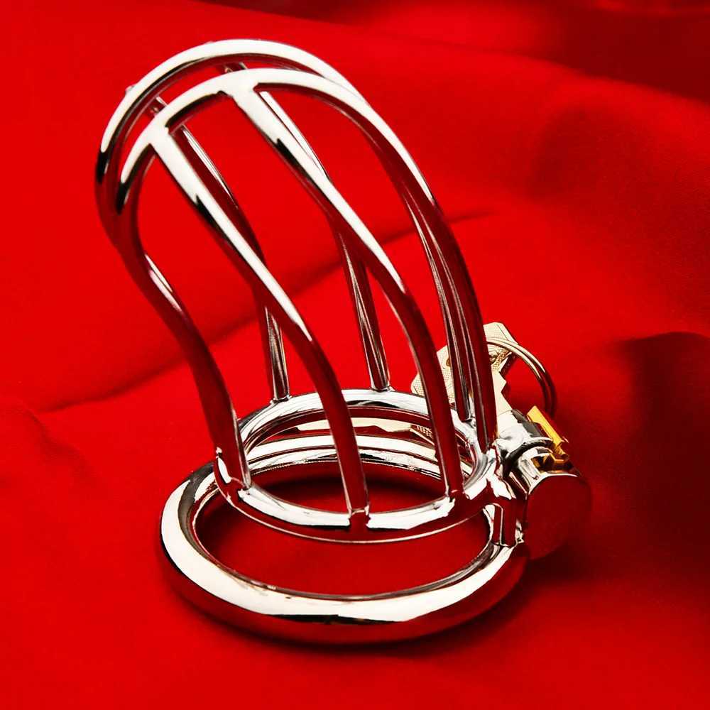Male Chastity Device Metal Cock Cage Erotic Urethral Lock Sex Toys For Men Gay Bondage Belt Penis Ring Alternative Adult Toy W250512