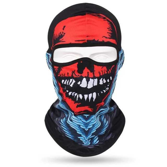 Skull Men Balaclava Ski Mask Cycling Caps Snowboard Face Cover Motorcycle Bicycle Helmet Hood Bandana Scarf Breathable WindproofW250512