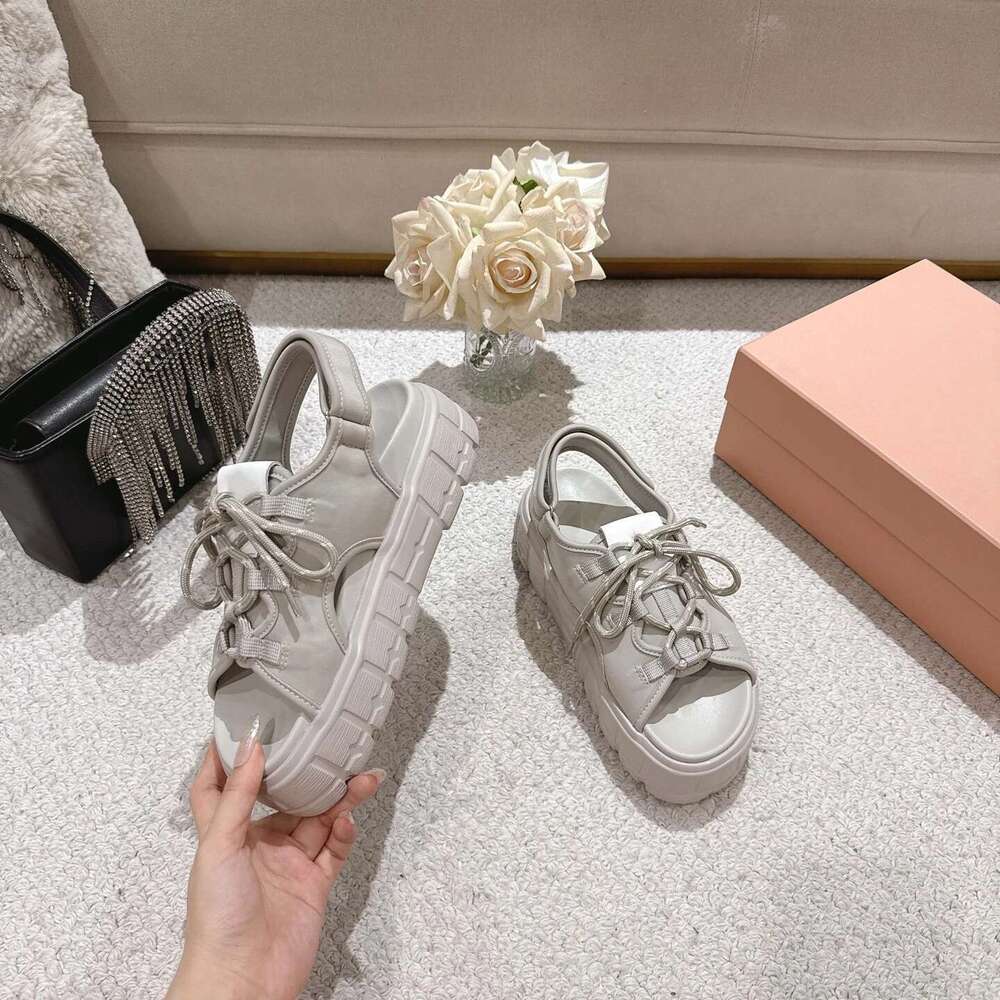 Women Sandals Flat Platform Solid Colors Summer Beach Flats Hook Loop Leisure Concise Designer Shoes Zapatillas De Mujer