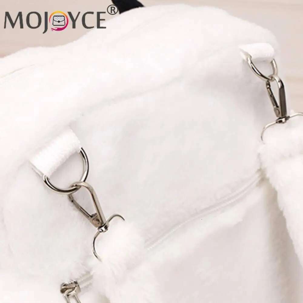 Cute Cat Paw Plush With Adjustable Straps Soft Furry Purse JK Bag Cartoon Backpack For Women Girls