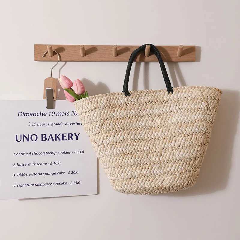 Hot Selling Womens Holiday Beach Bag Work Commuting Straw Woven Bag Multifunctional Shoulder Bag Straw Woven Hand Woven BagW250512