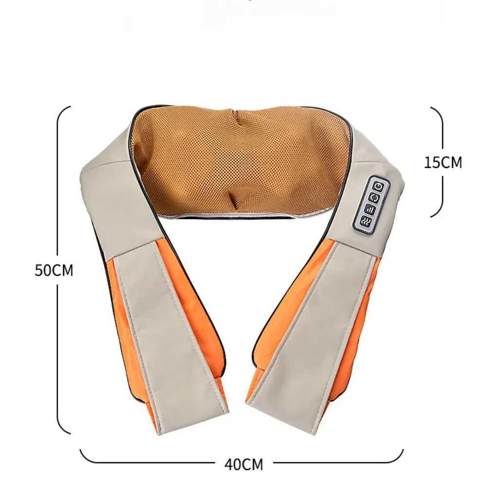 Shiatsu Neck Shoulder Massager Hot Compress Cervical Massagers Cars Home Kneading Massaging Shawl Electric Necks Waist ShawlsW250512