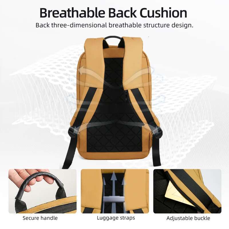HK Multifunctional Women's Bags Waterproof 15.6 inch Laptop with USB Lightweight Travel Business Backpack for Women