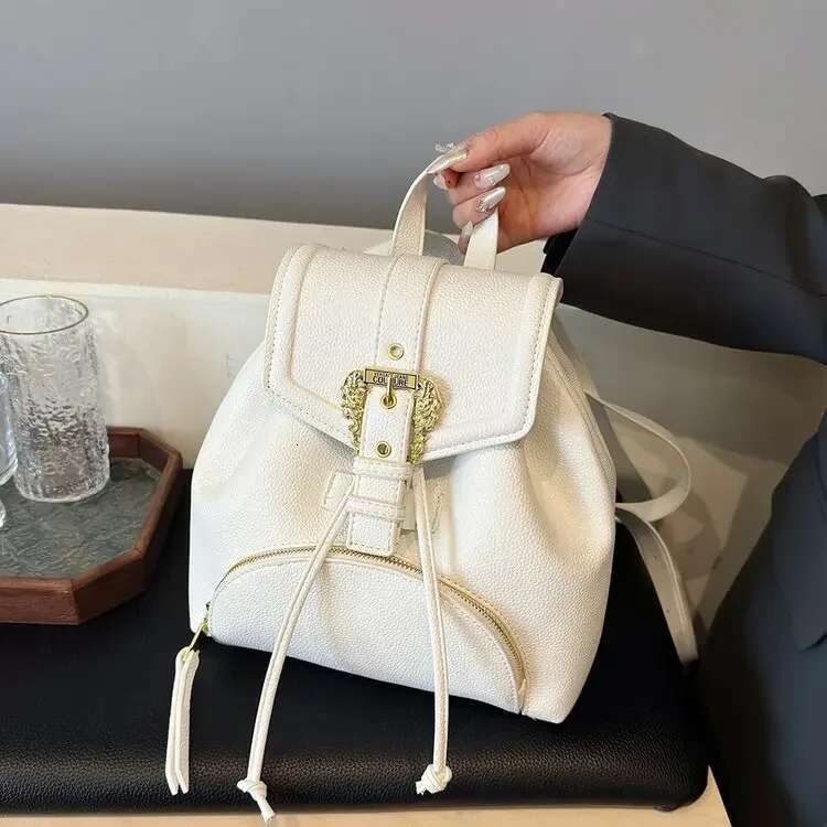 New Trendy Women's Small Commuter Backpack - Drawstring Style, Niche & Stylish, Versatile for Daily Use